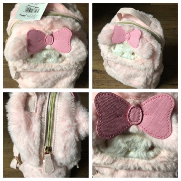 Sanrio Handbags - MY MELODY-NWT Fluffy Pink Small Backpack